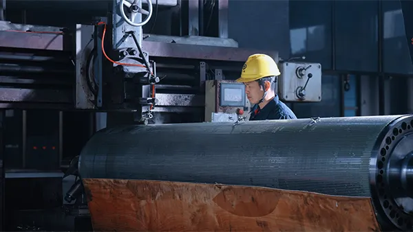 Прорезание пазов на гофровалах